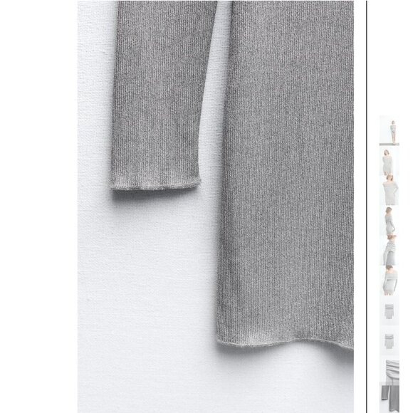 ZARA STRAPLESS METALLIC THREAD DRESS Size M NEW WITH TAG! - Picture 8 of 10